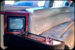 AV set in Sena's limousine